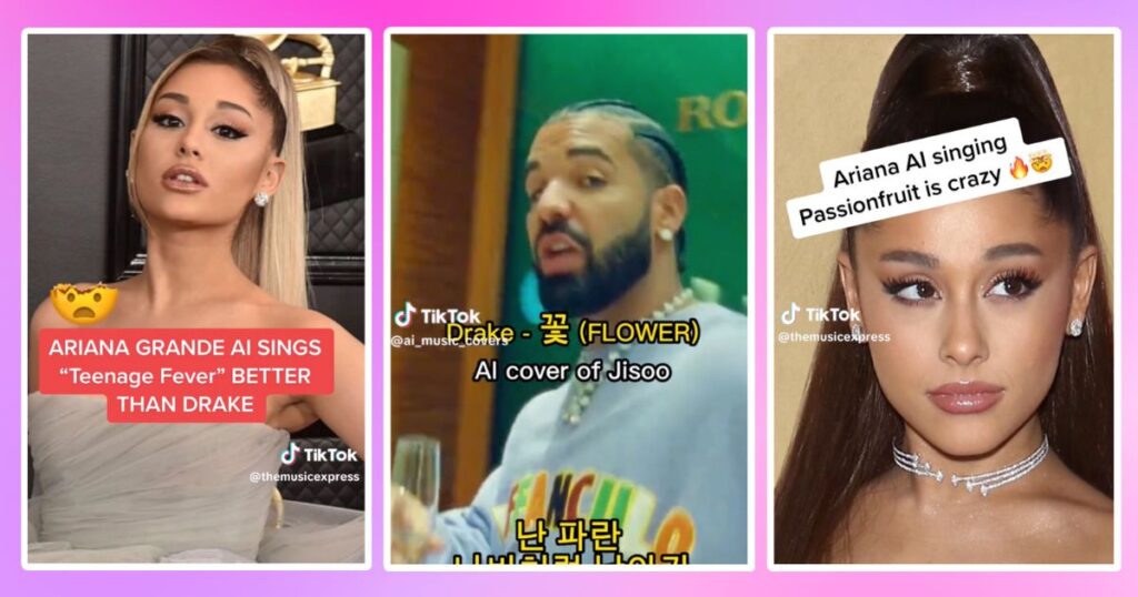 AI song covers TikTok