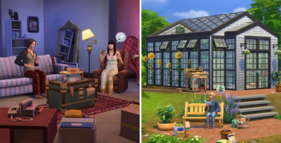 Sims 4 basement greenhouse