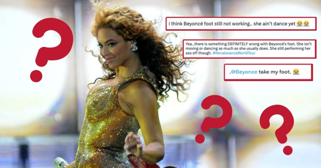 Beyonce foot surgery