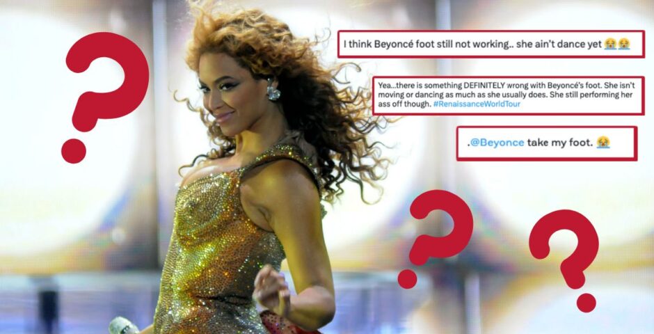 Beyonce foot surgery