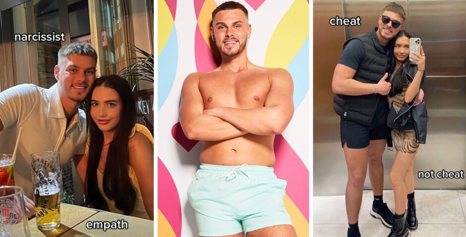 George Fensom from Love Island 2023 and his girlfriend in TikTok video