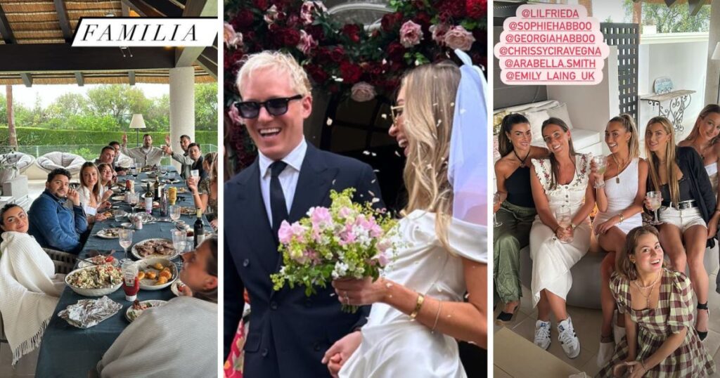 Sophie Habboo Jamie Laing wedding Spain