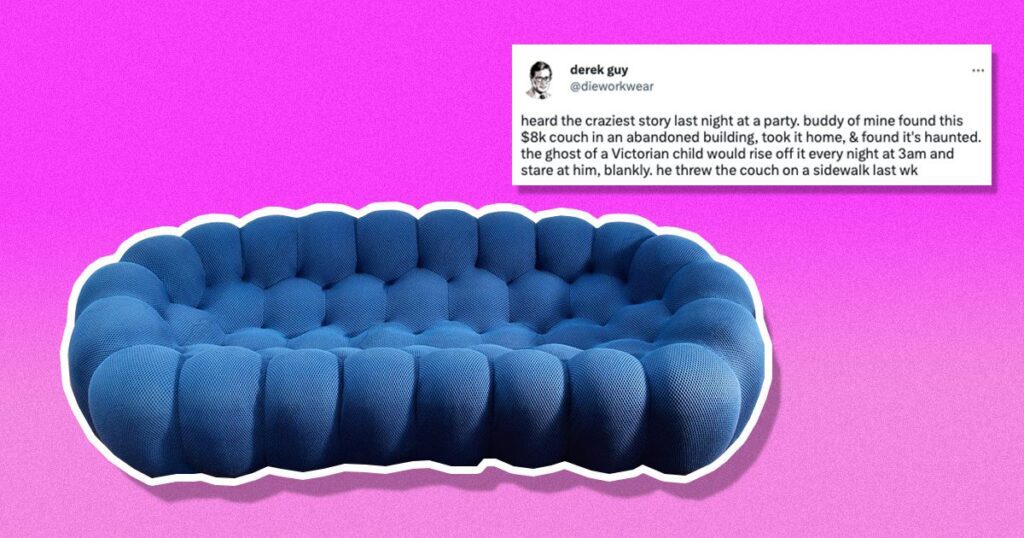 blue couch tiktok