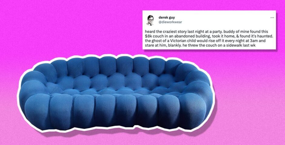blue couch tiktok