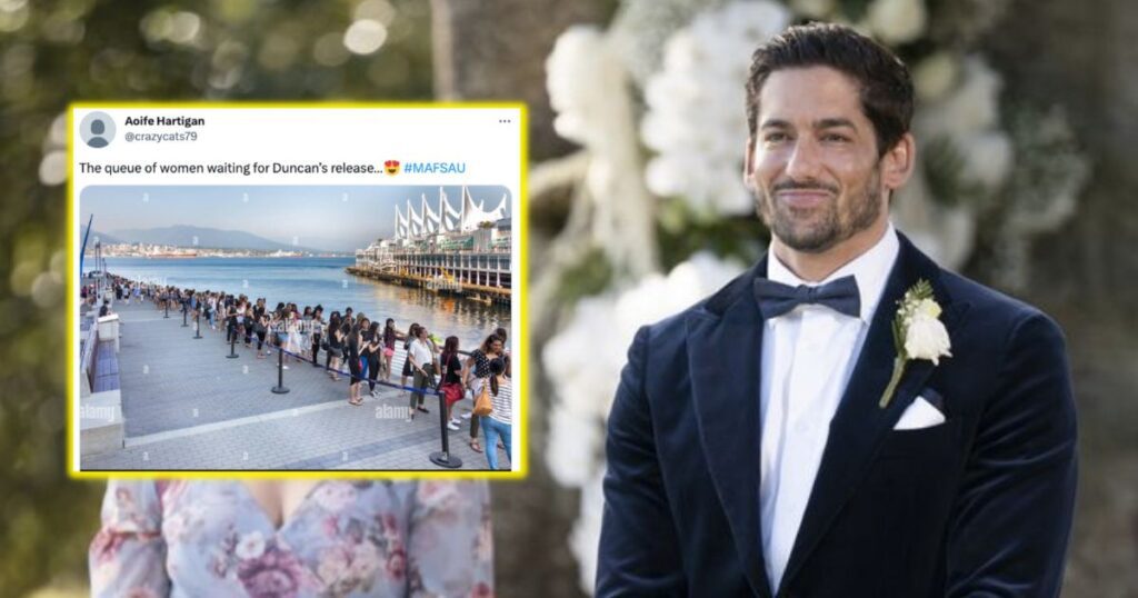 A meme about Duncan from MAFS Australia