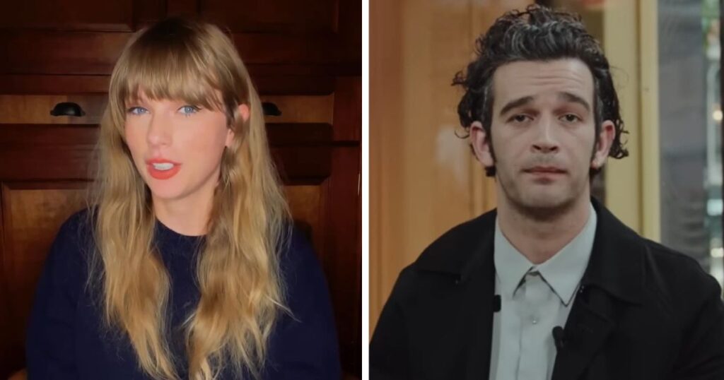 Matty Healy and Taylor Swift