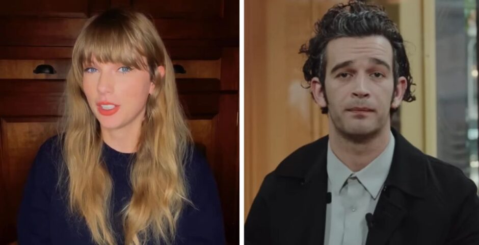 Matty Healy and Taylor Swift