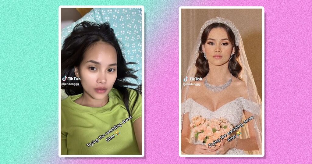 wedding dress filter