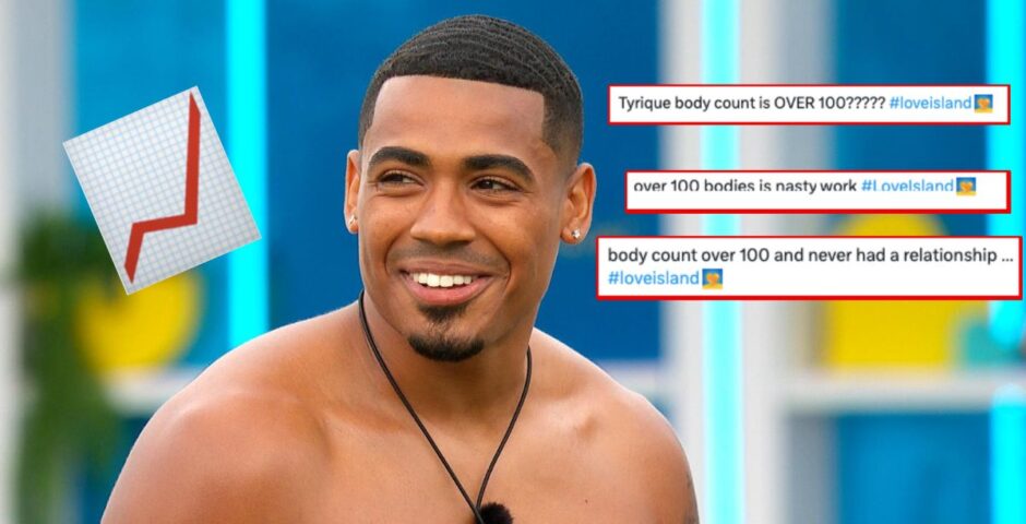 love island tyrique body count slut shaming