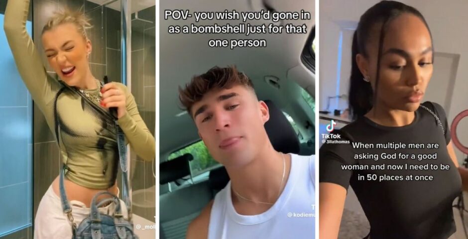 Love Island 2023 contestants Molly, Kodie and Ella on TikTok