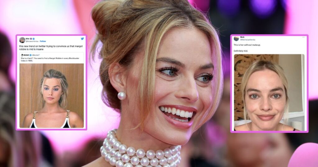 Margot Robbie without makeup