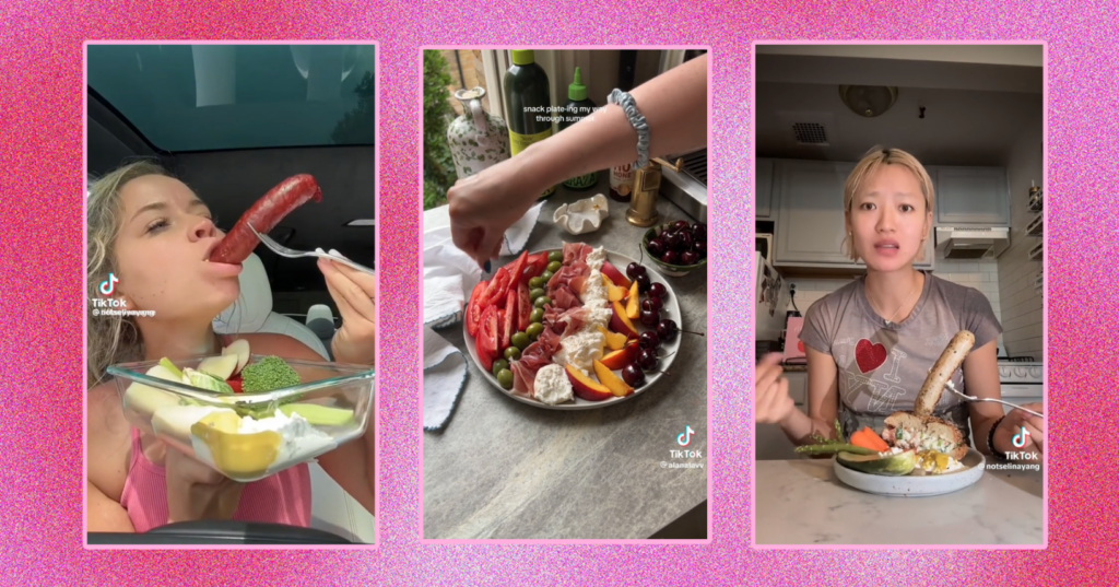Girl dinner TikTok
