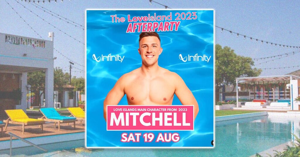 Love Island 2023 star Mitch doing club appearance event