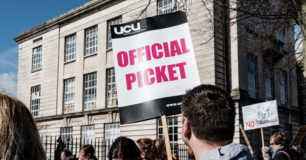 UCU picket line