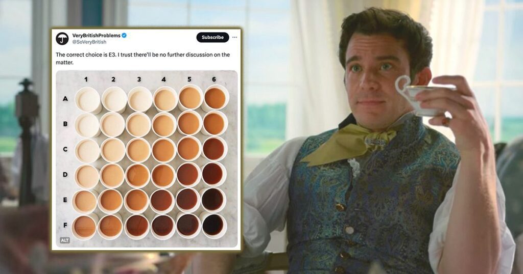 Perfect shade of tea or coffee meme going viral on Twitter