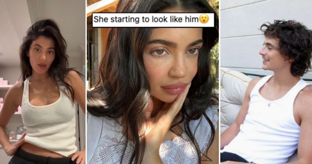 Timothee Chalamet Kylie Jenner look the same
