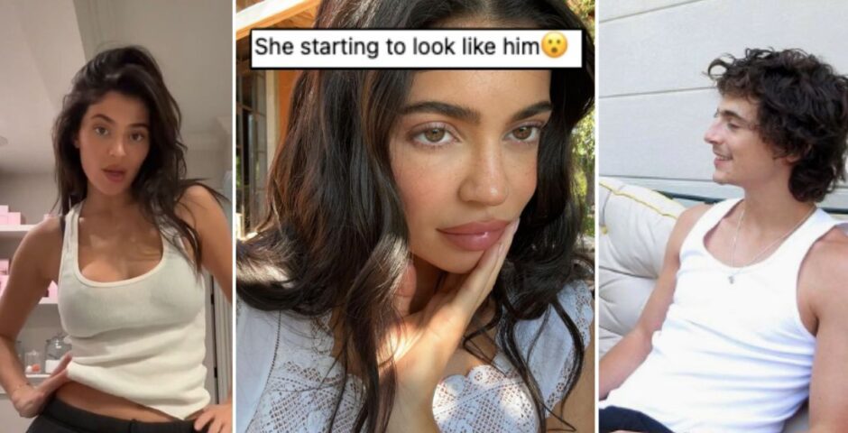 Timothee Chalamet Kylie Jenner look the same