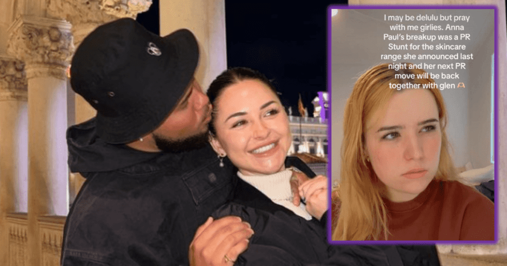 TikTok suggesting Anna Paul's breakup is fake