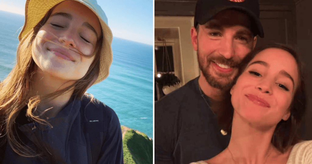 Chris Evans and his new wife Alba Baptista, the two have just got married