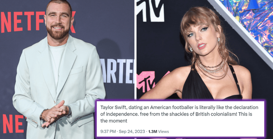 Taylor Swift and Travis Kelce in a relationship