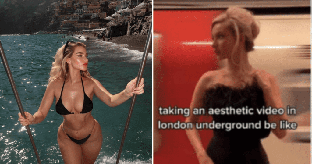 Influencer who got annoyed people got in the way of her TikTok on the Tube platform