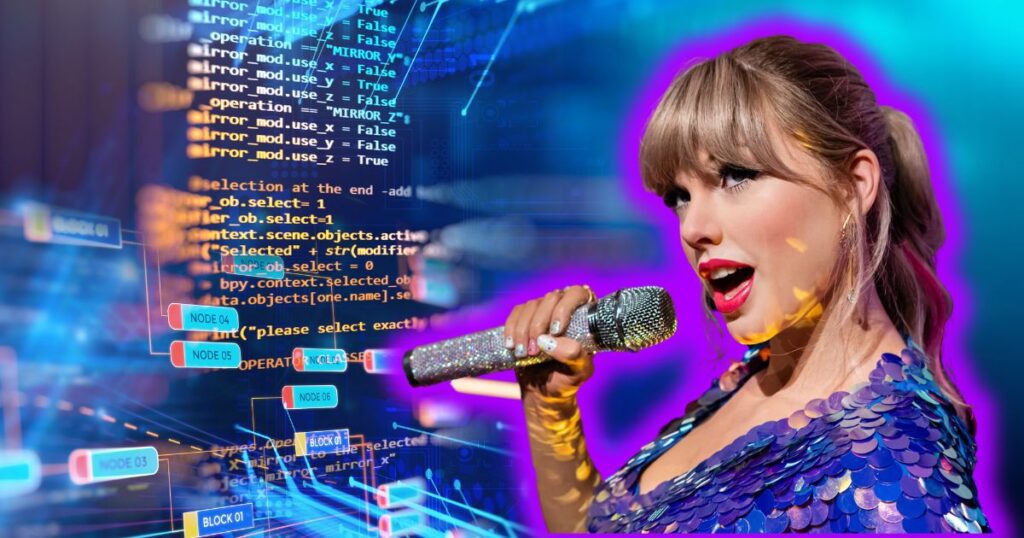 Taylor Swift with a coding background