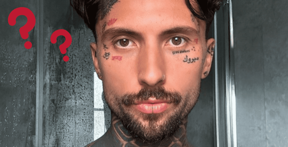Brad from MAFS UK face tattoos meaning