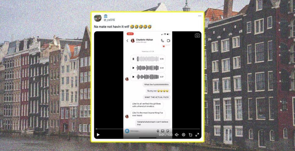 Viral Amsterdam stag and hen do voice note story debunked