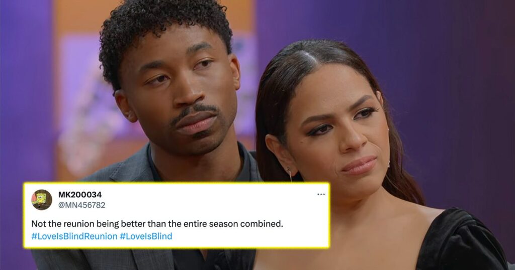 Memes and reactions to Love Is Blind season five reunion on Netflix