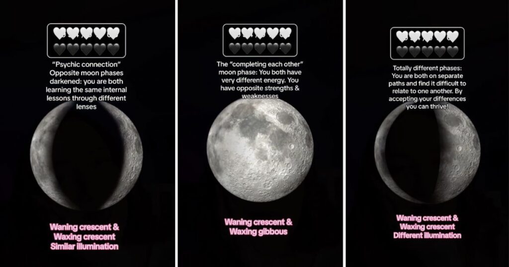 TikTok moon compatibility results meaning