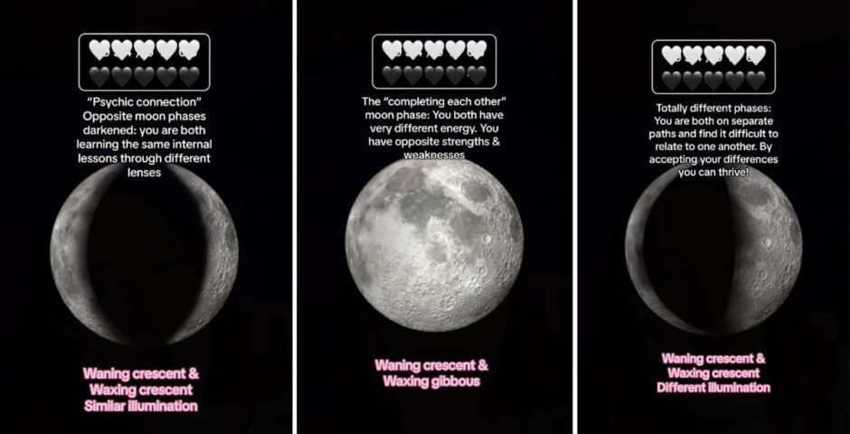 TikTok moon compatibility results meaning