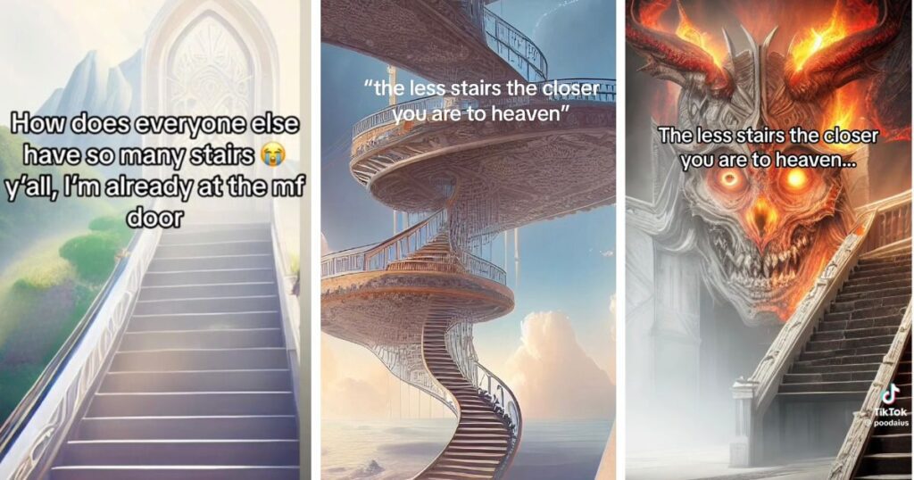 AI stairway to heaven TikTok