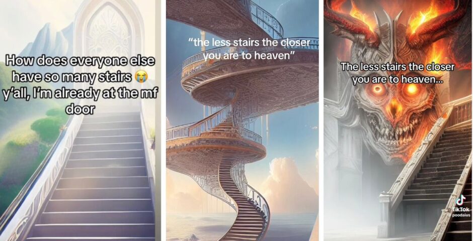 AI stairway to heaven TikTok