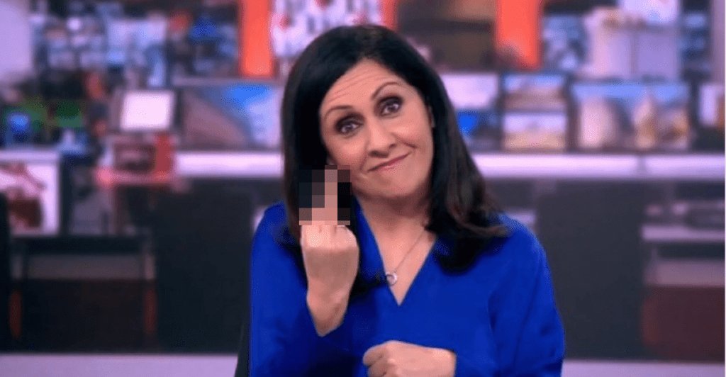 BBC middle finger apologise