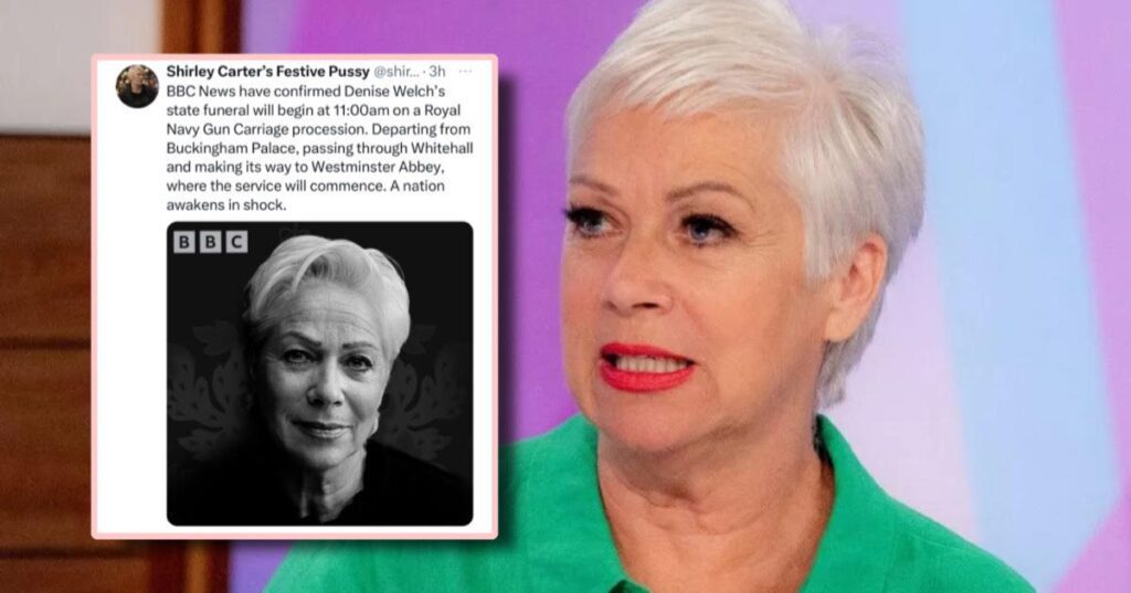 Denise Welch death hoax
