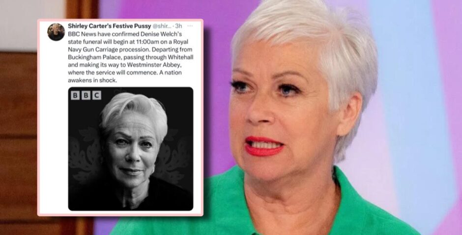 Denise Welch death hoax