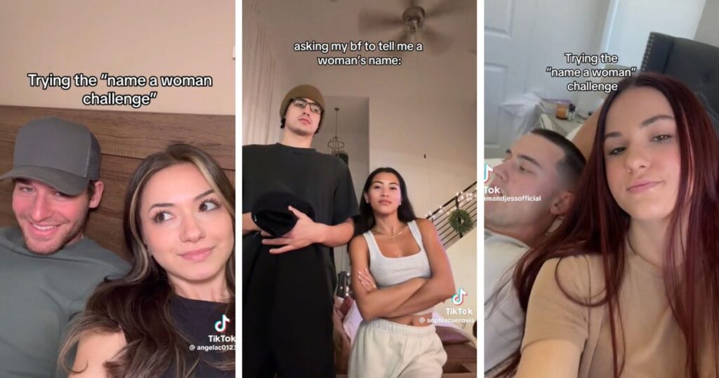 Name a woman TikTok trend