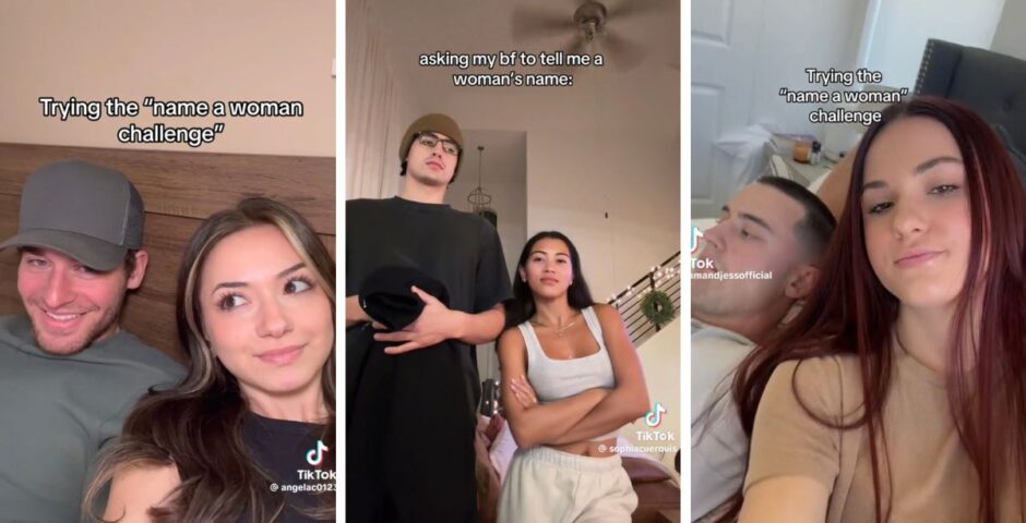 Name a woman TikTok trend