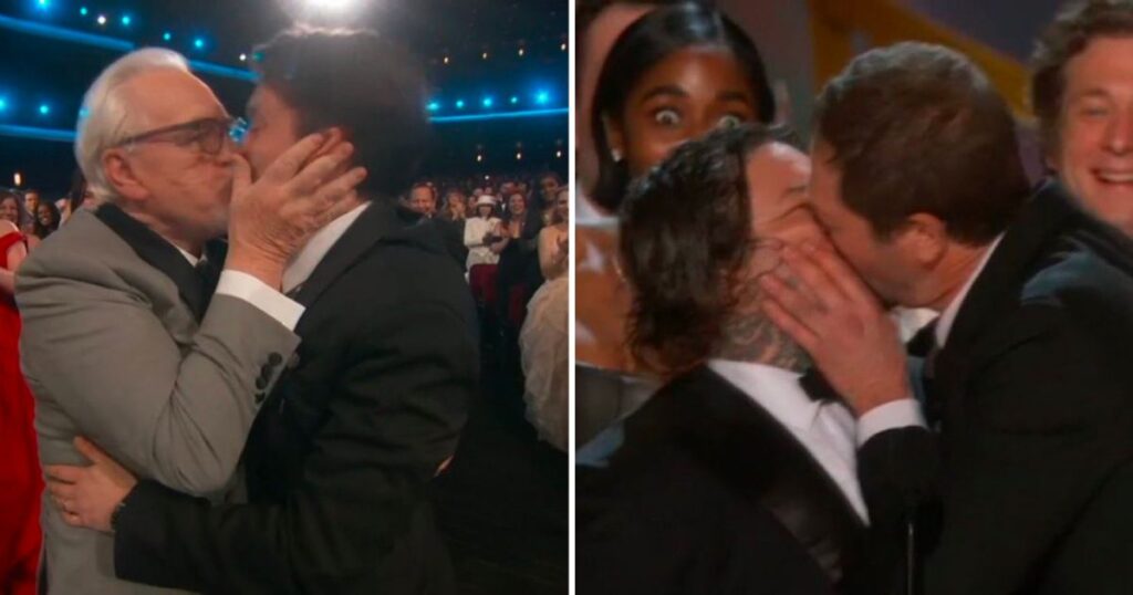 Emmy Awards 2024 kiss Brian Cox