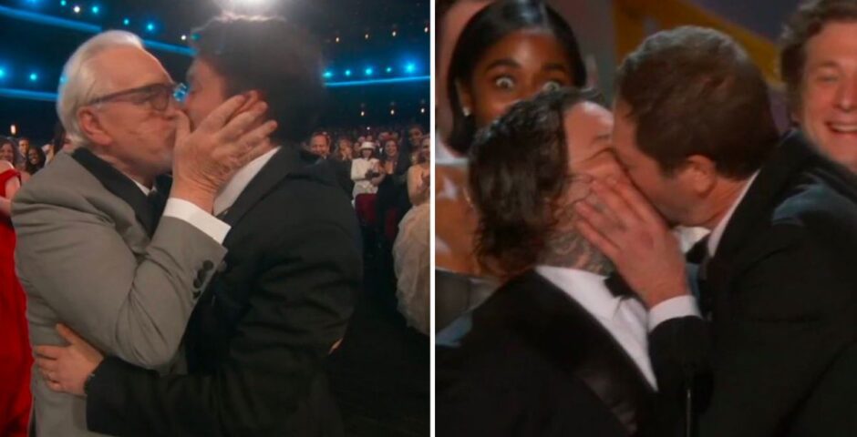 Emmy Awards 2024 kiss Brian Cox