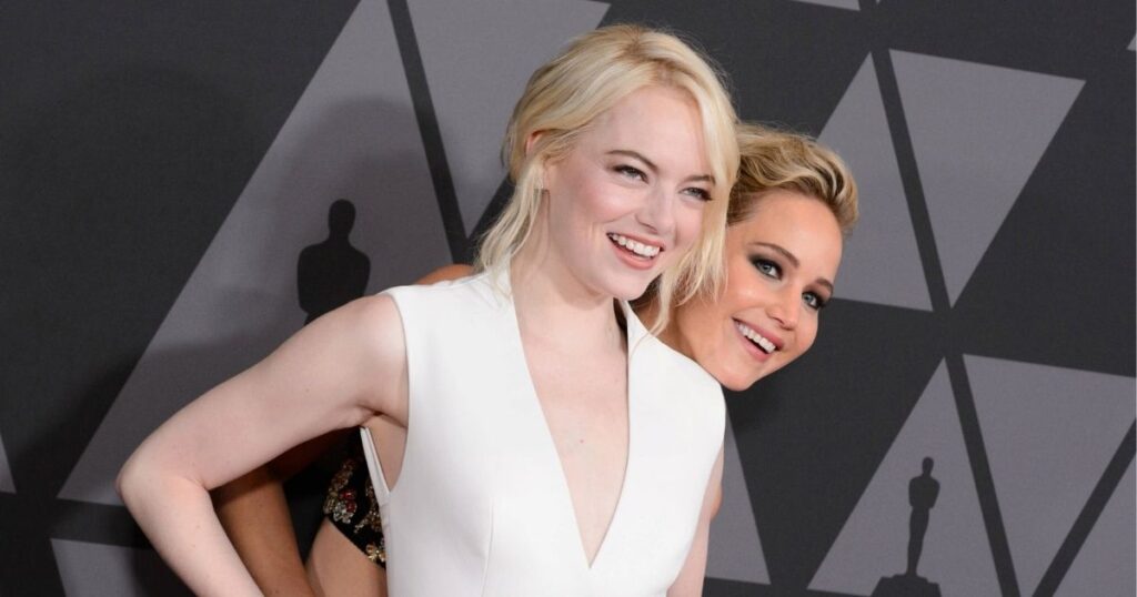Jennifer Lawrence and Emma Stone