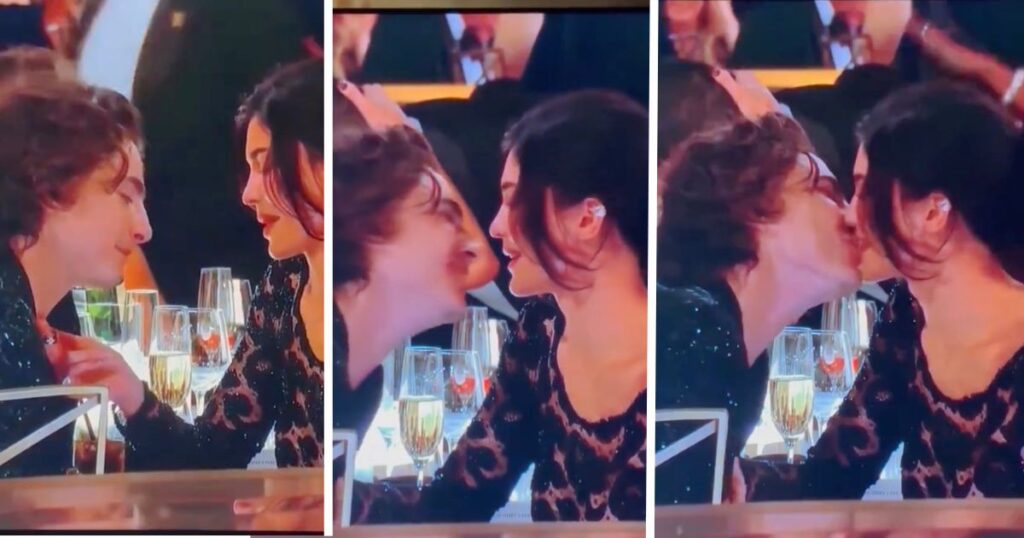 Kylie Jenner and Timothee Chalamet were very cute at the 2024 Golden Globes