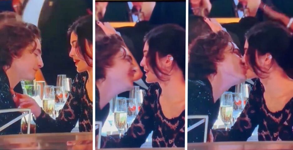 Kylie Jenner and Timothee Chalamet were very cute at the 2024 Golden Globes