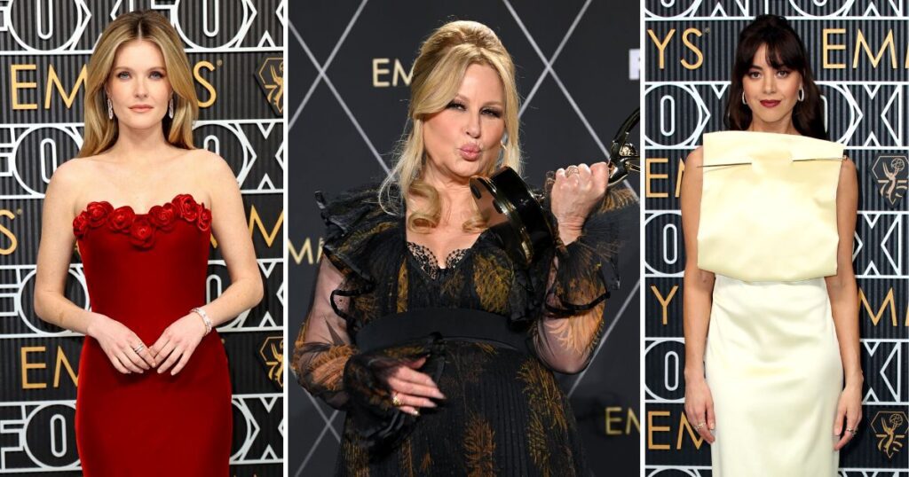 The White Lotus Emmy Awards Red Carpet outfits