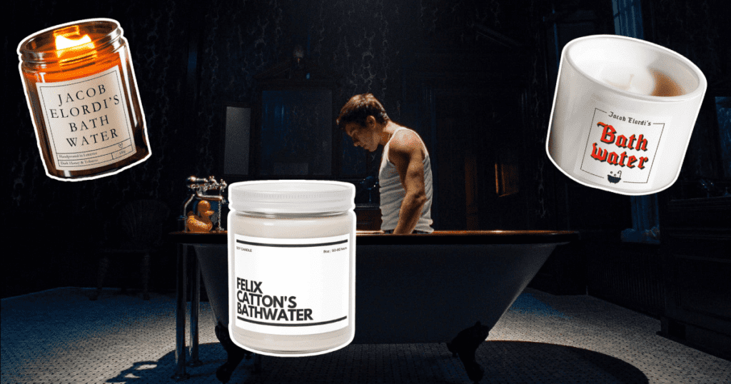 Saltburn Jacob Elordi candle
