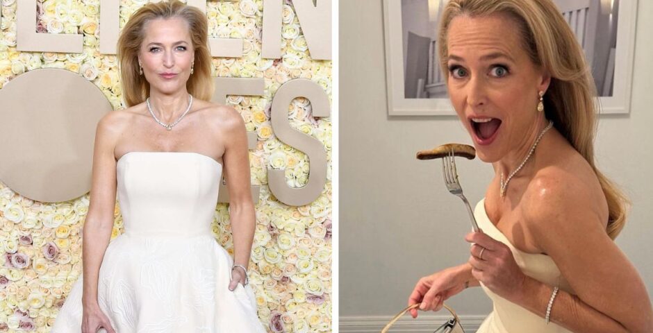 Gillian Anderson dress