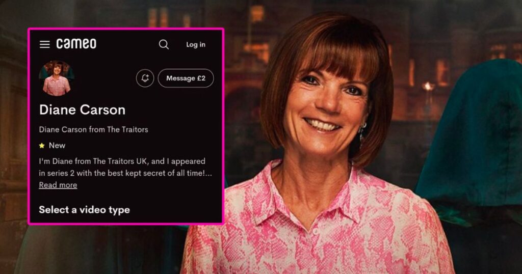 Diane The Traitors Cameo