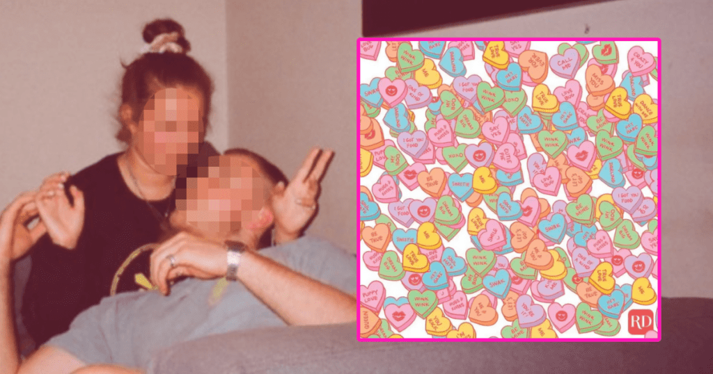Valentine's Day optical illusion