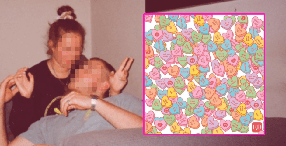 Valentine's Day optical illusion