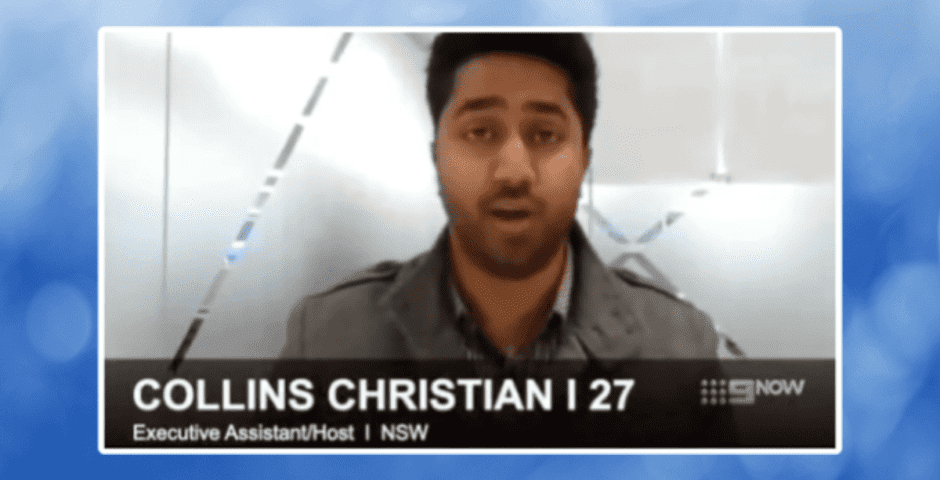 Collins MAFS Australia audition tape
